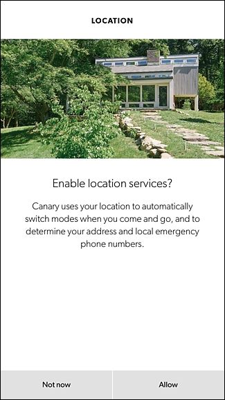 Экран установки местоположения вручную