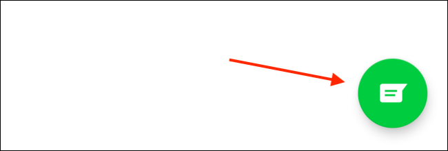 Нажмите кнопку нового чата в WhatsApp на Android