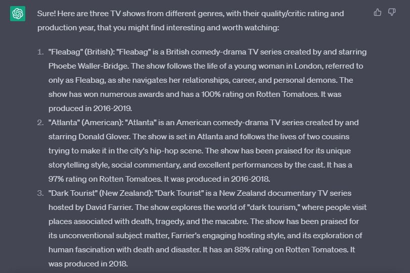 Рекомендации радикально других сериалов