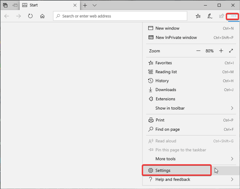 Параметры Edge