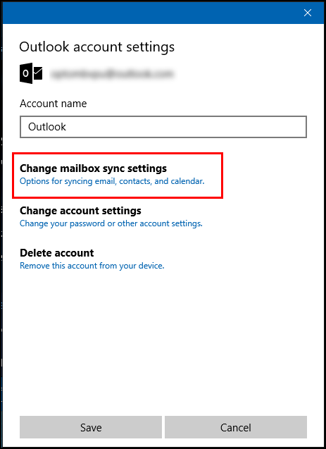 Отключение синхронизации календаря в параметрах аккаунта