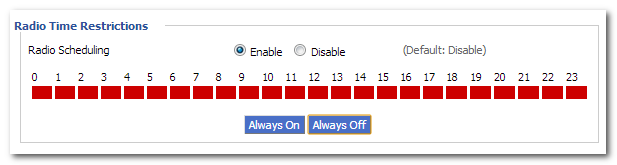 Отключение радио в DD‑WRT