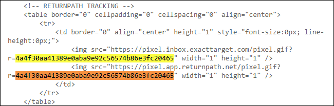 Иллюстрация механизма: пиксель запрашивает URL с уникальным идентификатором