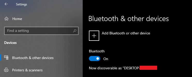 Кликните, чтобы включить Bluetooth в Windows