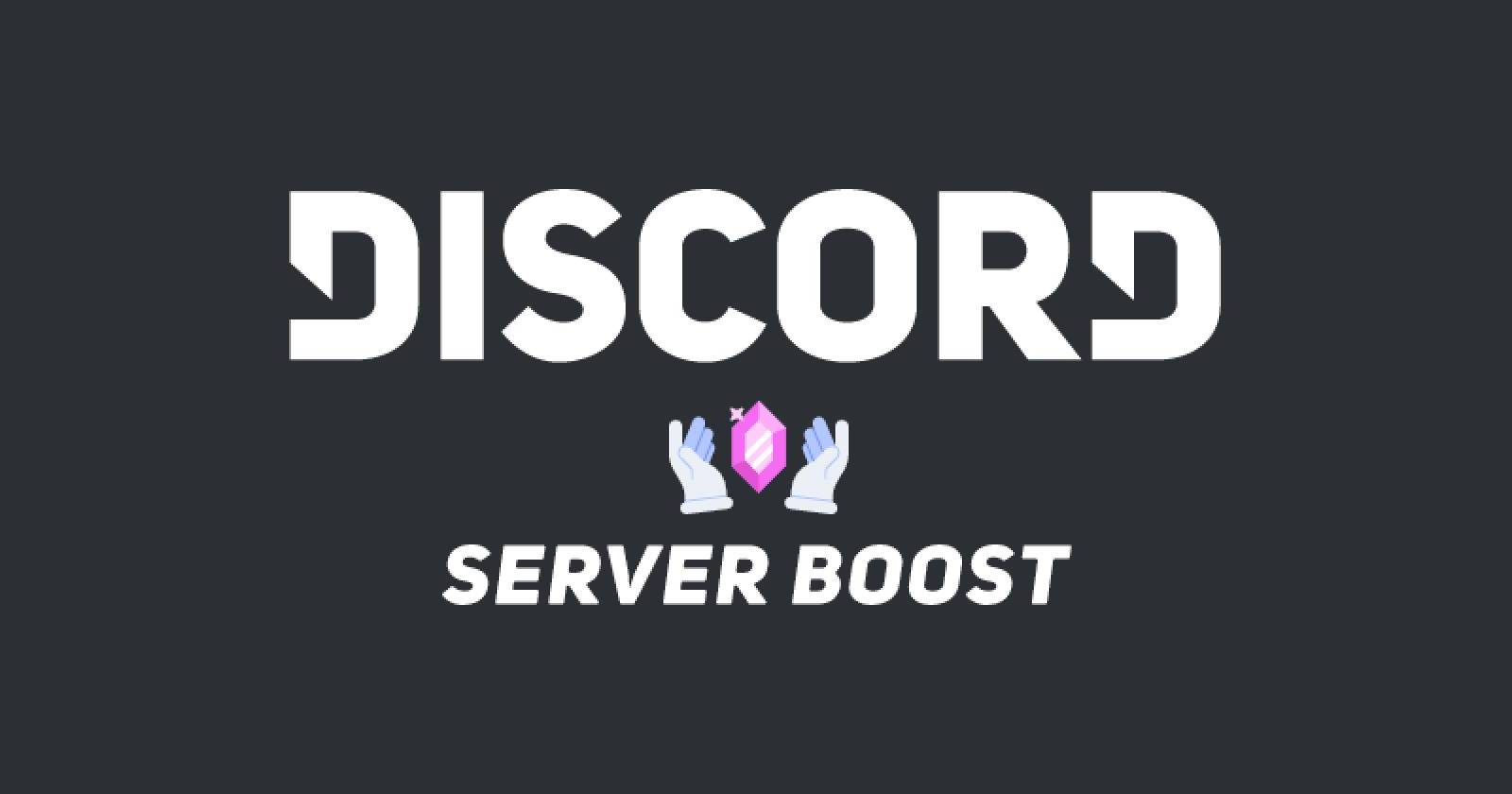 Скриншот интерфейса Discord с выделенным сервером для усиления
