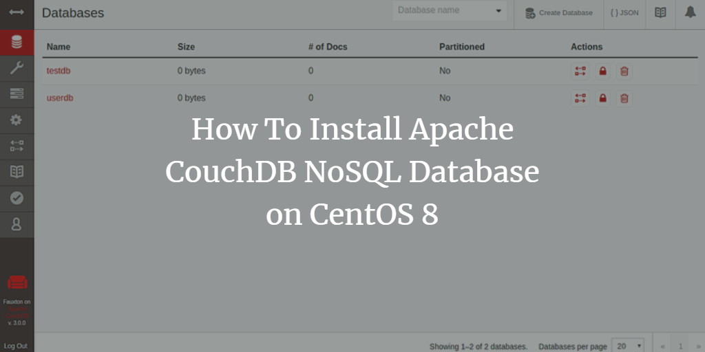 Установка Apache CouchDB на CentOS 8