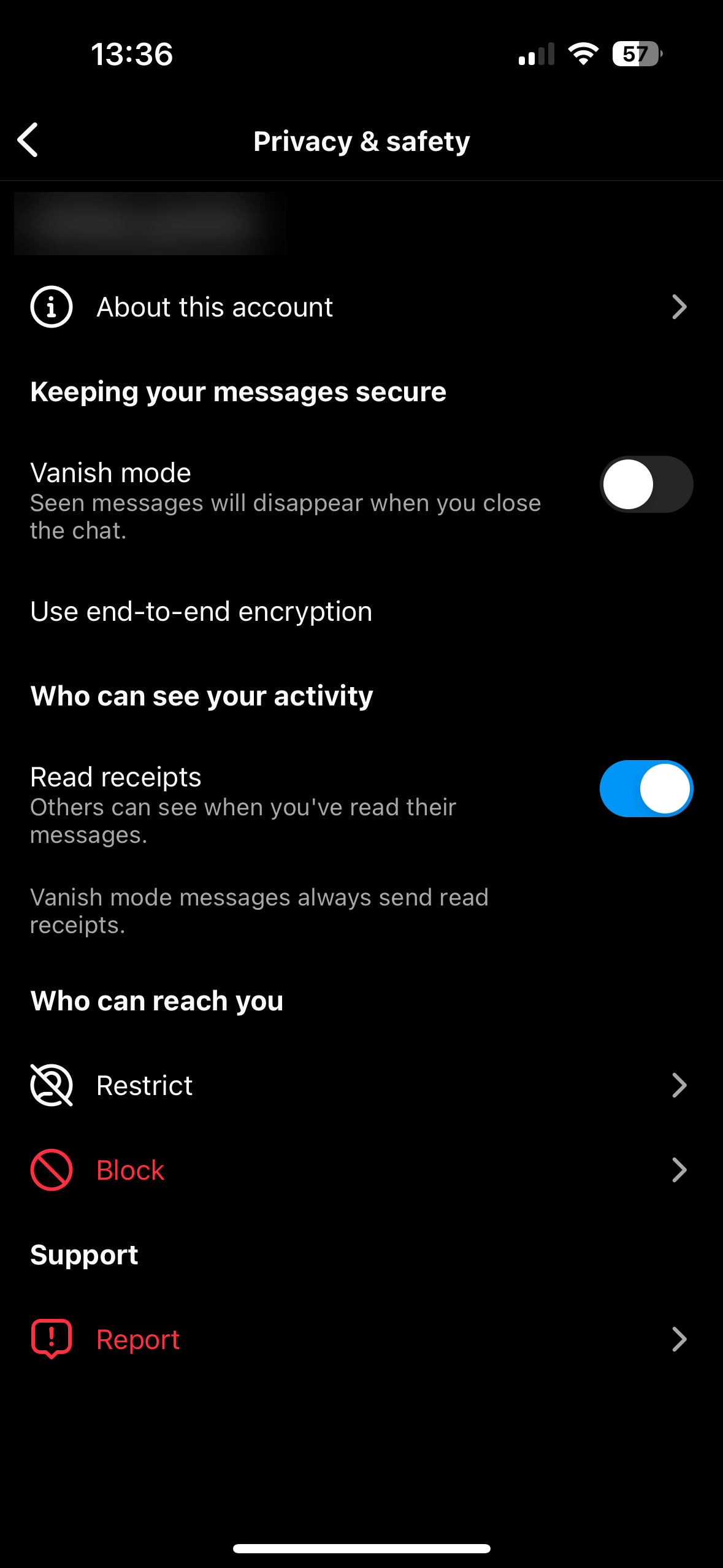 Отключение отметок в диалоге