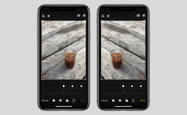Зеркальное и перевёрнутое изображение в приложении Фото на iPhone