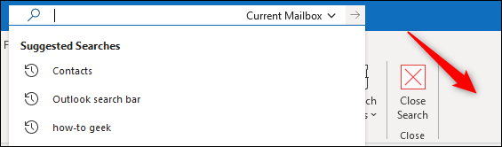 The blank part of the ribbon.