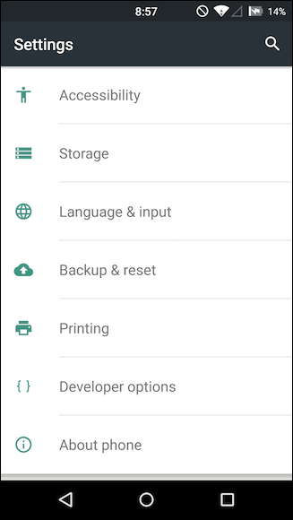 Настройки язык и ввод на Android