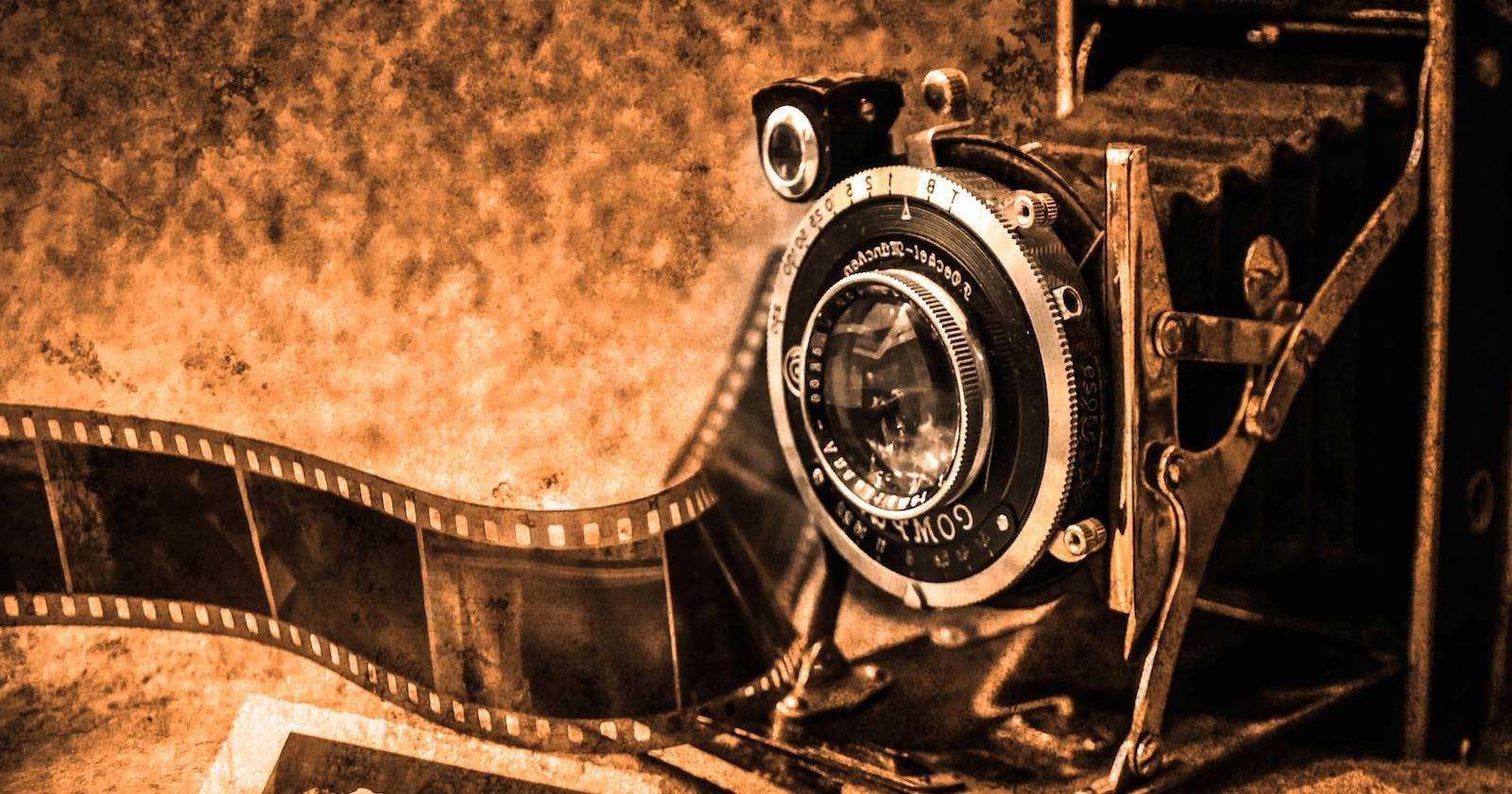 Пример винтажной фотографии в рамке с закруглёнными углами