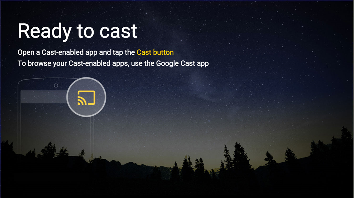 Готово к трансляции — интерфейс приложения