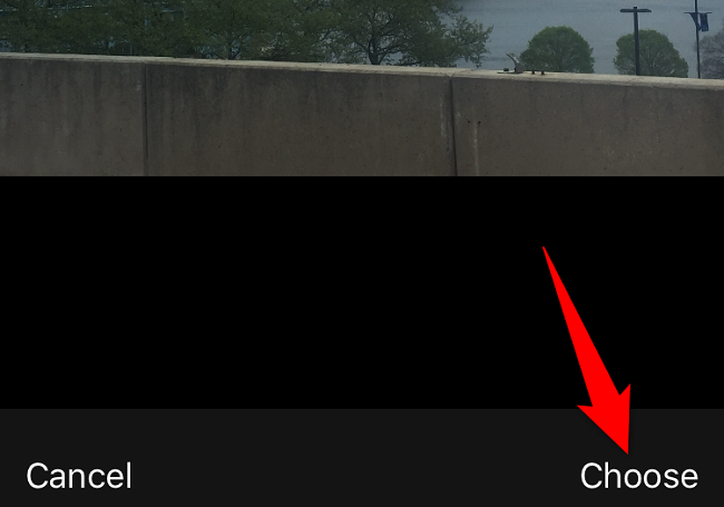 Выберите «Выбрать» внизу справа.
