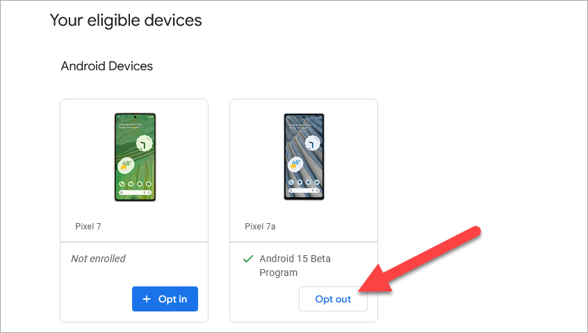 Экран с опцией выхода из Android 15 Beta