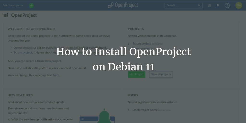 Установка OpenProject на Debian 11