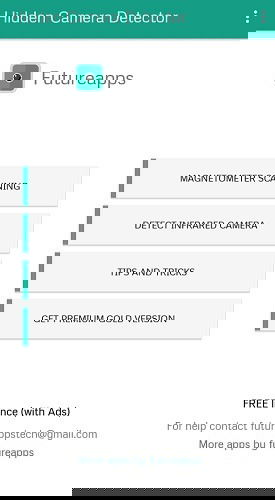 Hidden Camera Detector Homescreen
