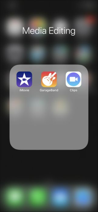 Экран проекта iMovie