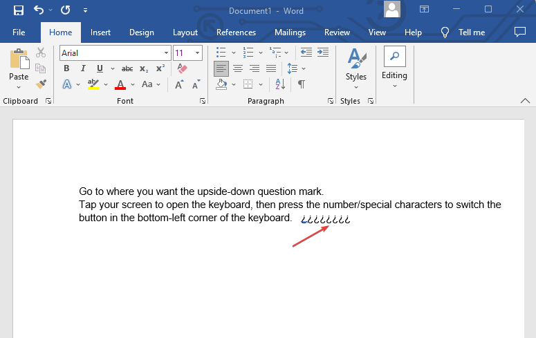 Комбинация клавиш Ctrl+Alt+Shift+/ в Microsoft Word