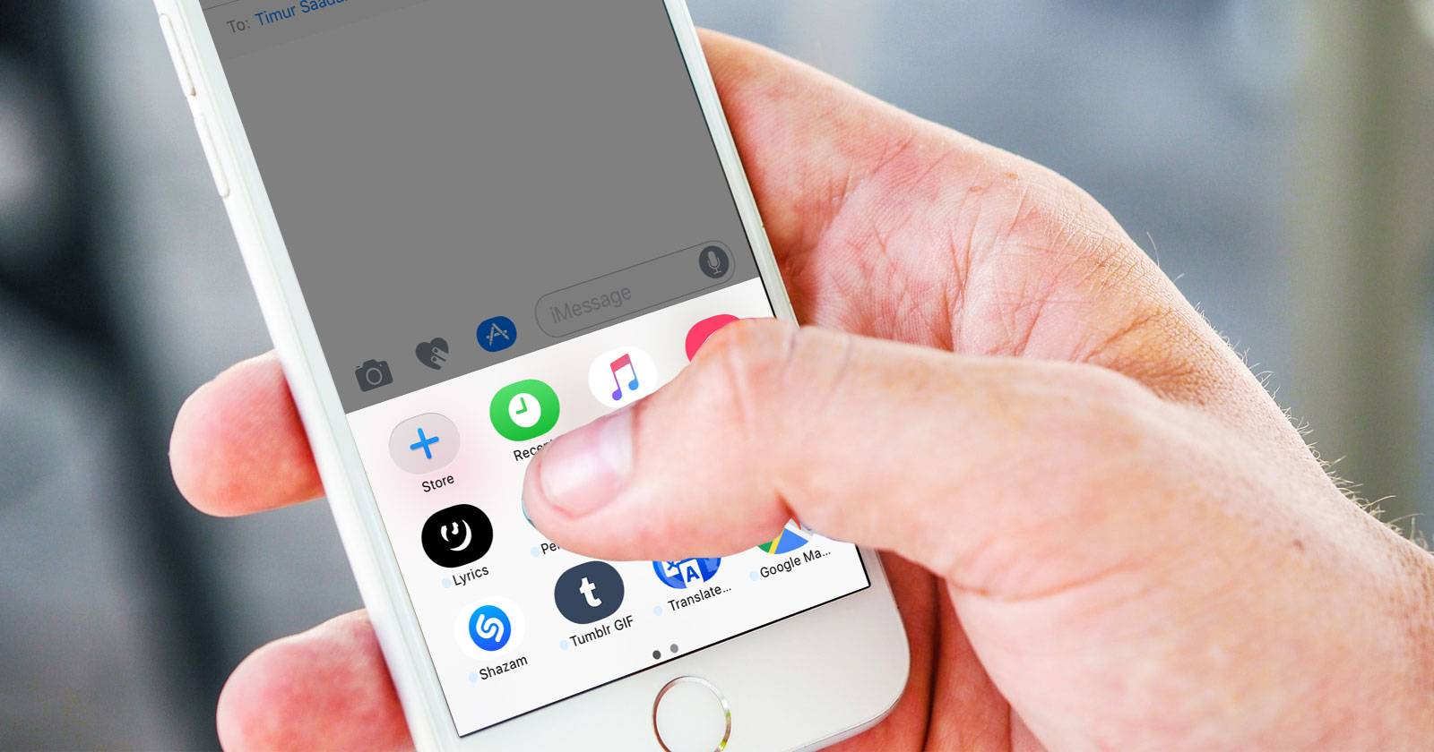 iMessage на экране Mac — список бесед и вкладок