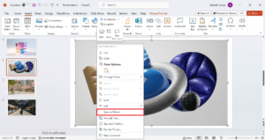 Выбор опции Сохранить как рисунок