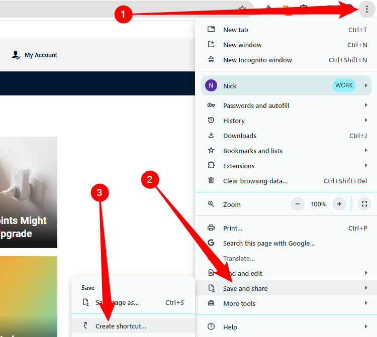 Как закрепить сайт в панели задач Windows 10