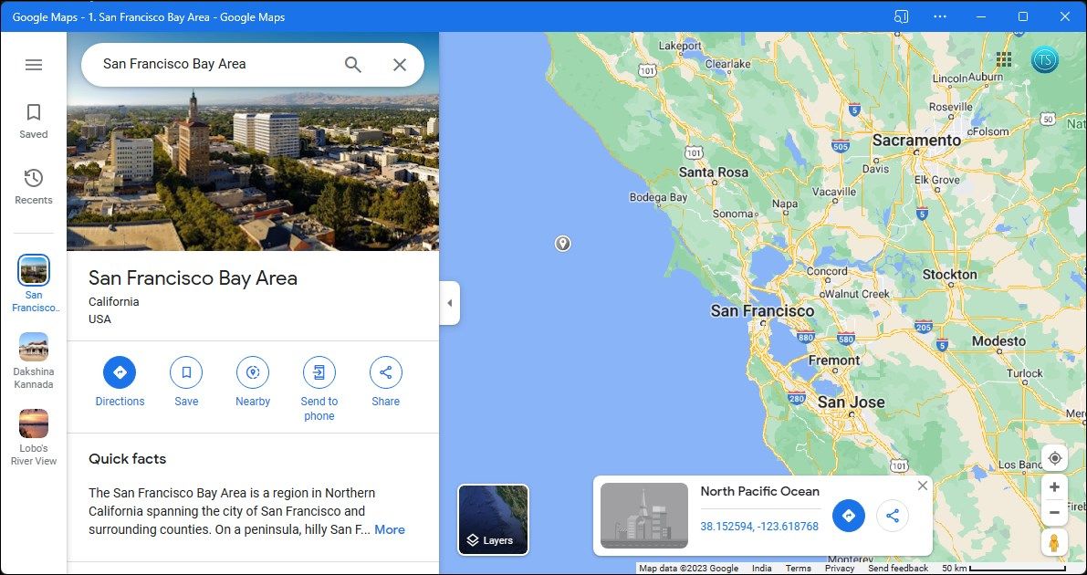 Окно подтверждения установки Google Maps в Edge