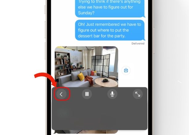 Кнопка свернуть виджет