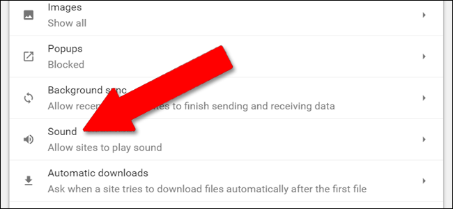 Параметры звука в Chrome