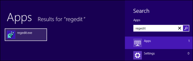 Запуск regedit