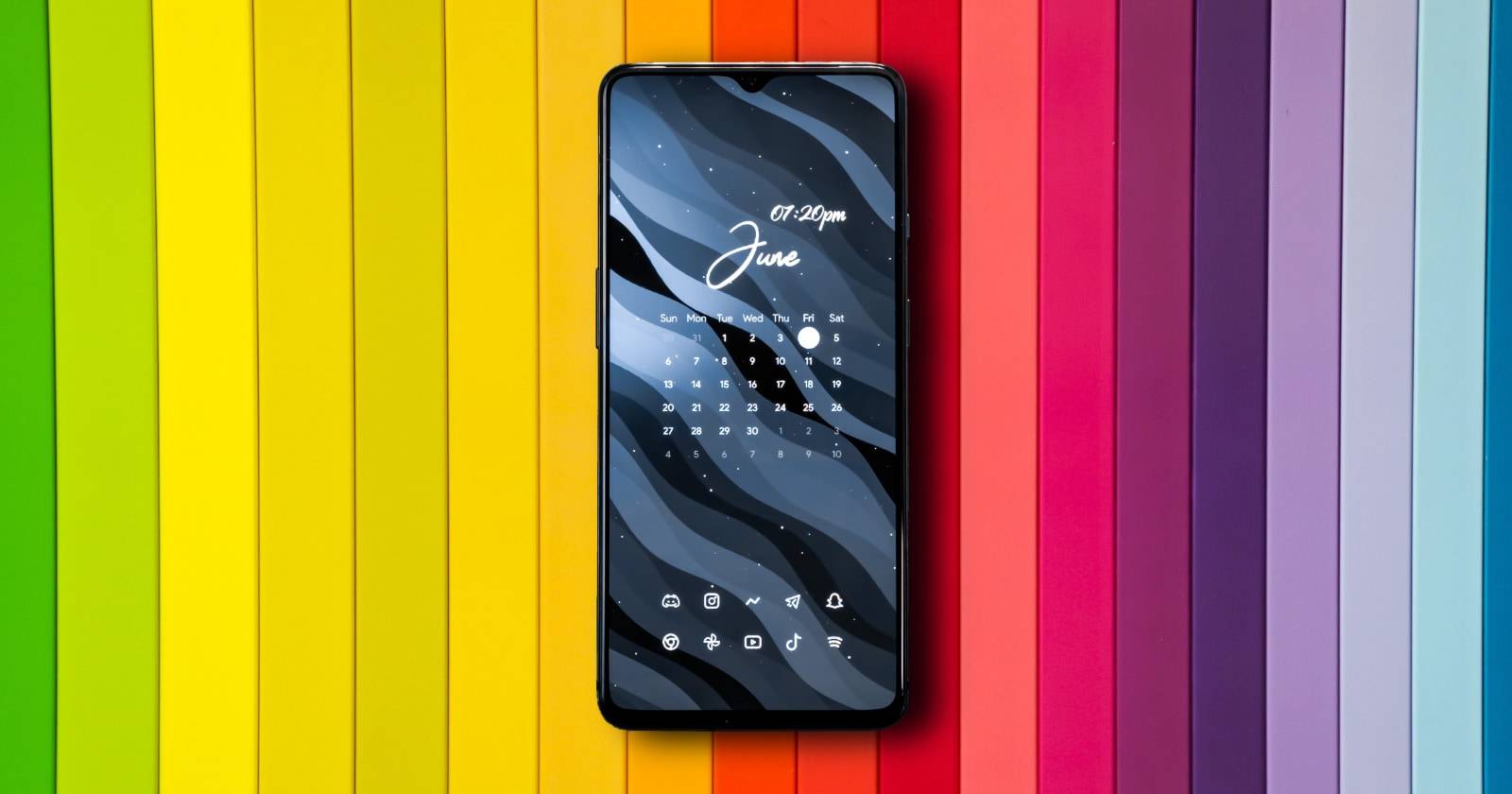 Создать однотонные обои на Samsung