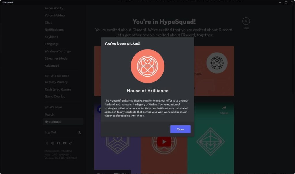 HypeSquad House Discord