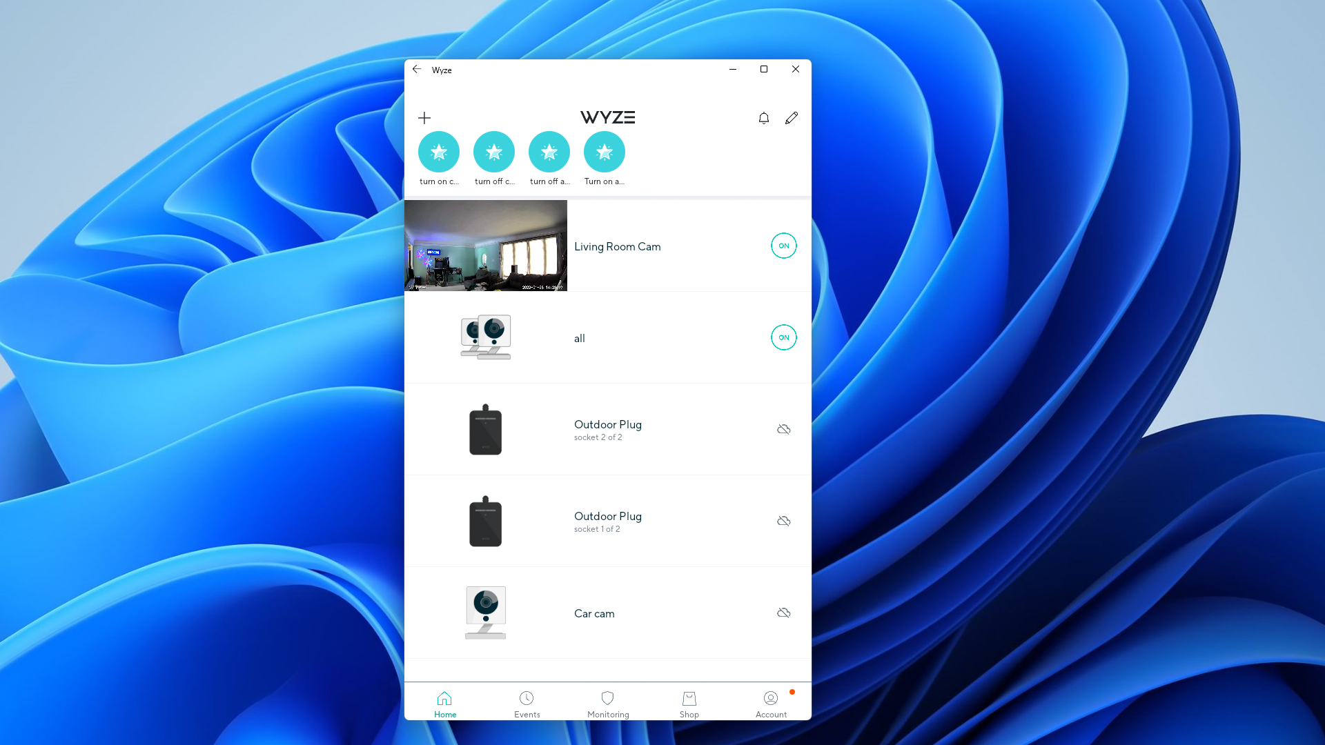 Сайдлоад Android‑приложения Wyze на Windows 11