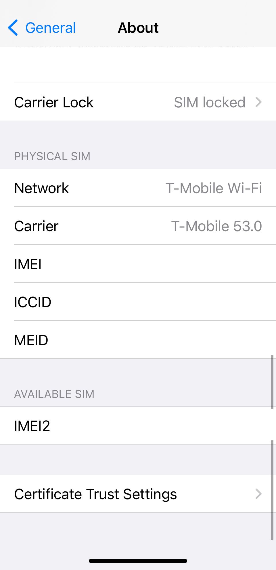 Страница обновления настроек оператора