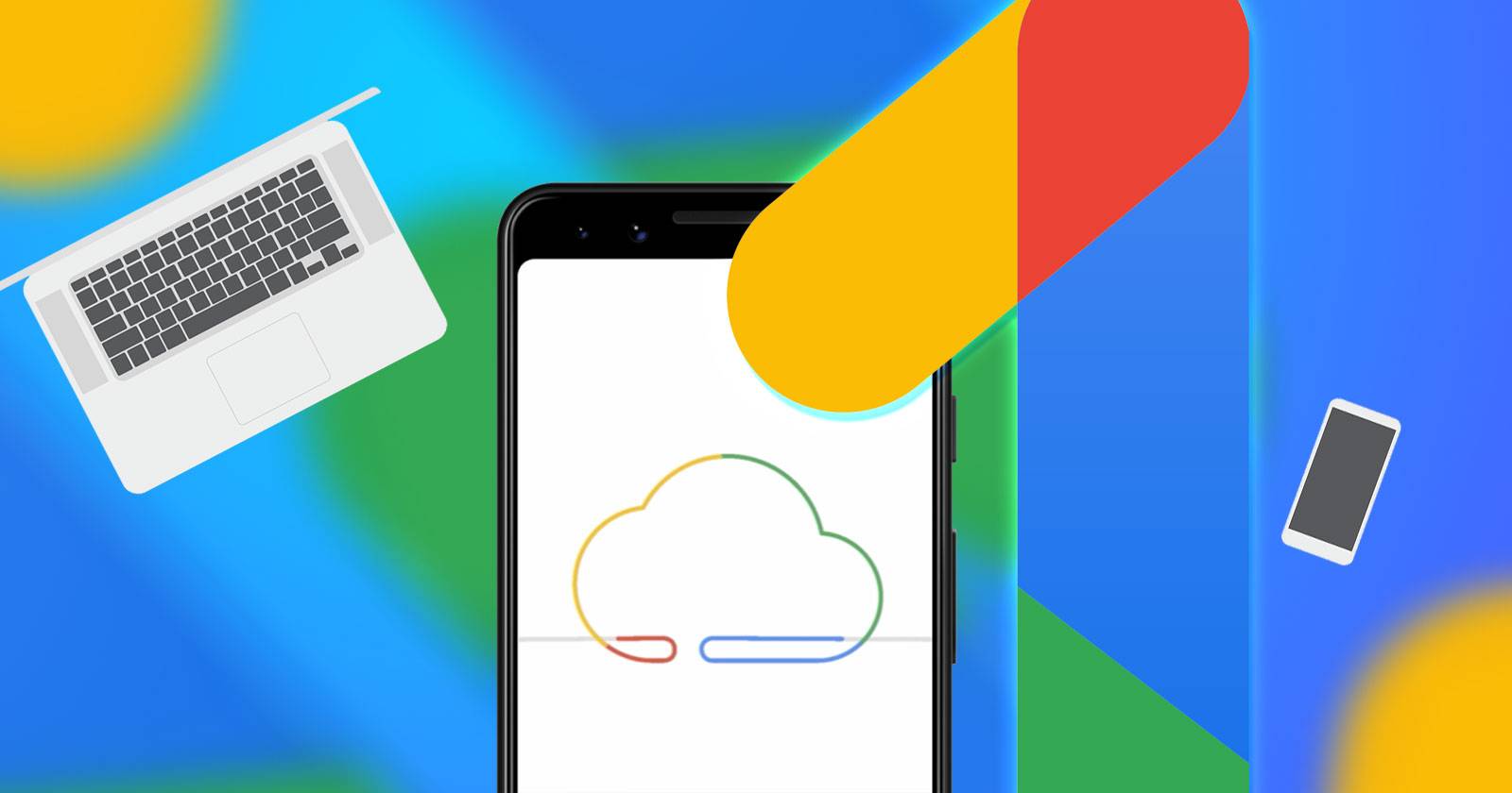 Иллюстрация: совместное использование хранилища Google One в семье