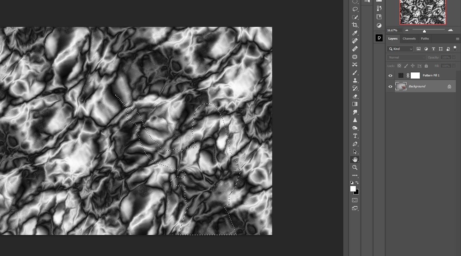 включить видимость Pattern Fill 1
