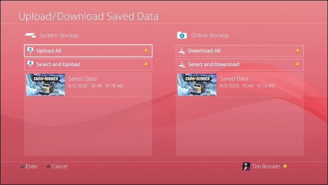 Upload/Download PS4 Save Data