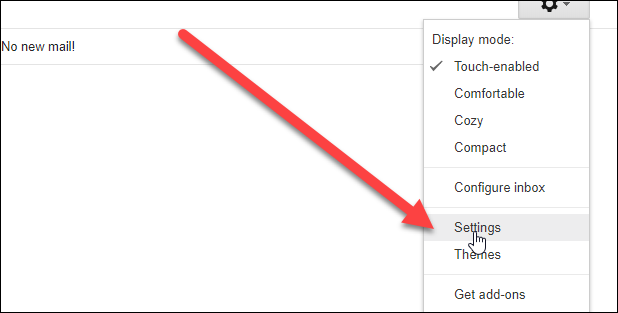 Вкладка Пересылка и POP/IMAP в настройках Gmail