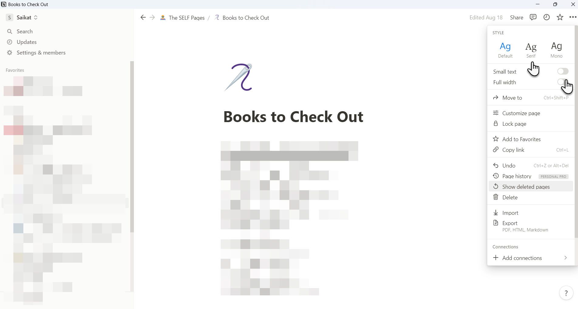 Превью шрифтов Notion