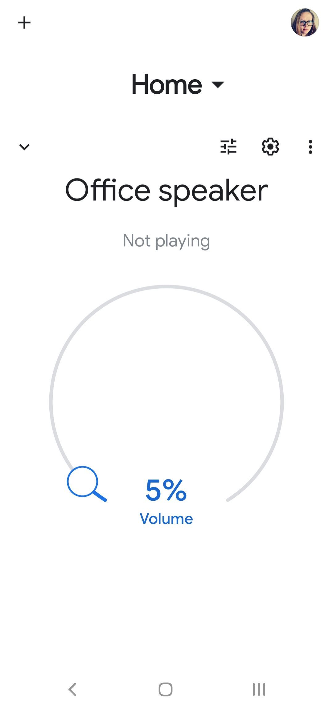 Google Home speaker settings
