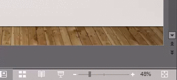 Ползунок масштаба и кнопка подогнать вид