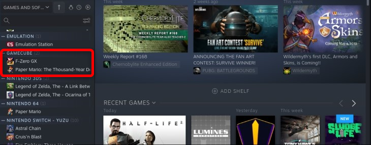 Проверьте наличие коллекции GameCube в вашей библиотеке Steam