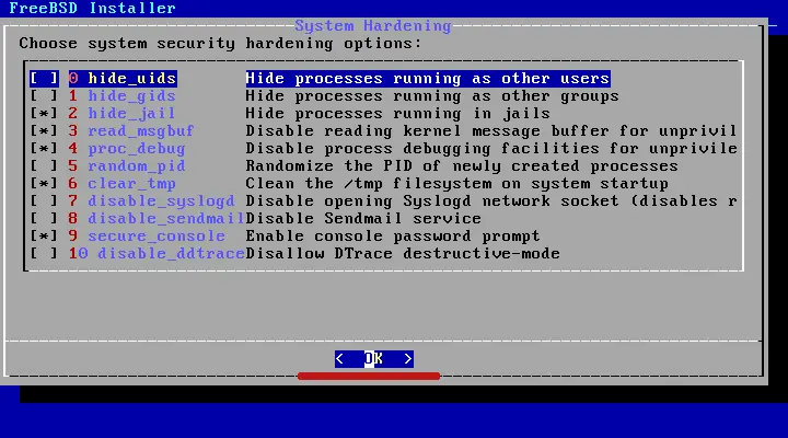 Опции усиления безопасности