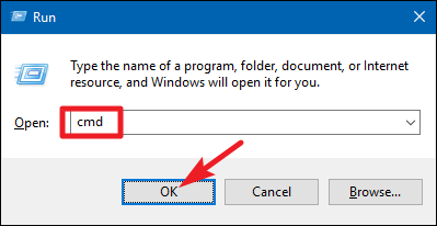 Открытие командной строки в Windows