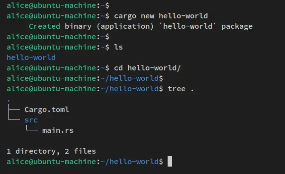 создание проекта cargo