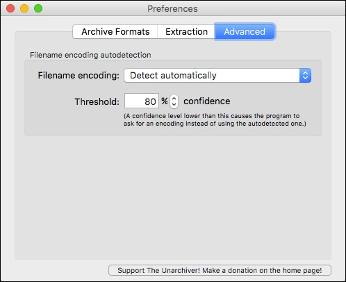 Выбор папки назначения при извлечении
