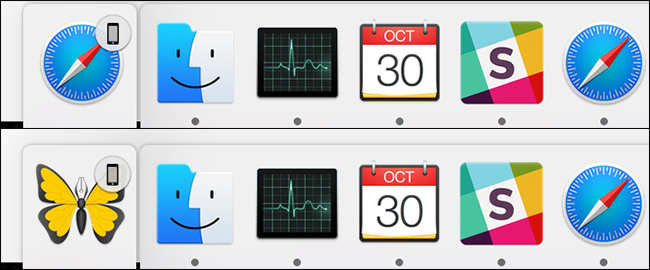 Handoff отображается в Dock на Mac