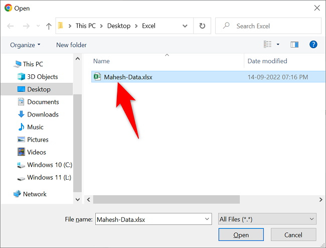 Выберите Excel-файл для загрузки и конвертации в Google Sheets