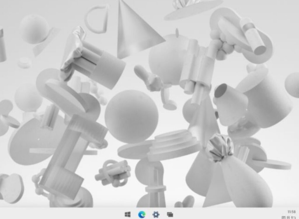 Приветственный экран Windows 10X после загрузки