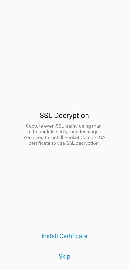 Packet Captureのスクリーンショット3（アプリ選択）