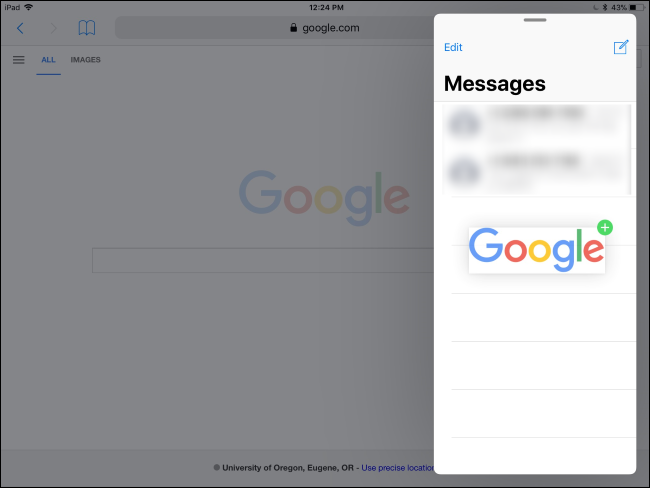 Перетаскивание изображения из одного приложения в другое с помощью дока